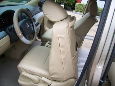 Honda odyssey leather seat covers #2