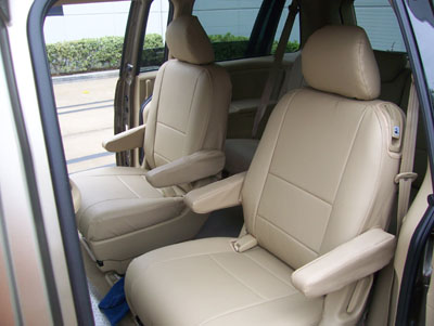 Honda odyssey leather seat covers #1
