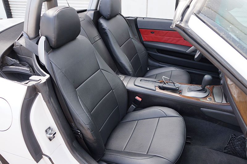 BMW Z4 20032008 IGGEE S.LEATHER CUSTOM FIT SEAT COVER 13 COLORS AVAILABLE