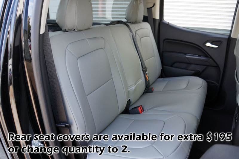 GMC CANYON 20152016 LEATHERLIKE CUSTOM FIT SEAT COVER eBay