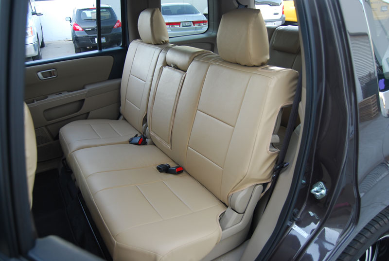 Leather seat cover honda pilot #6