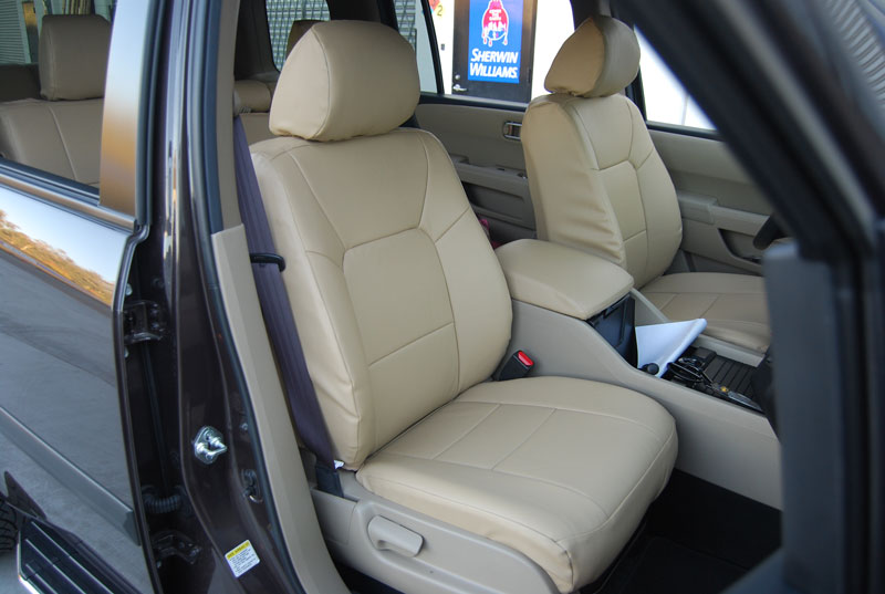 Leather seat cover honda pilot #7