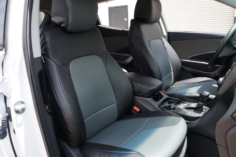 IGGEE VINYL CUSTOM FIT SEAT COVER FOR 20152016 HYUNDAI SANTA FE