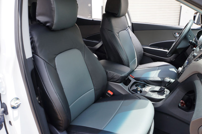 IGGEE VINYL CUSTOM FIT SEAT COVER FOR 20152016 HYUNDAI SANTA FE