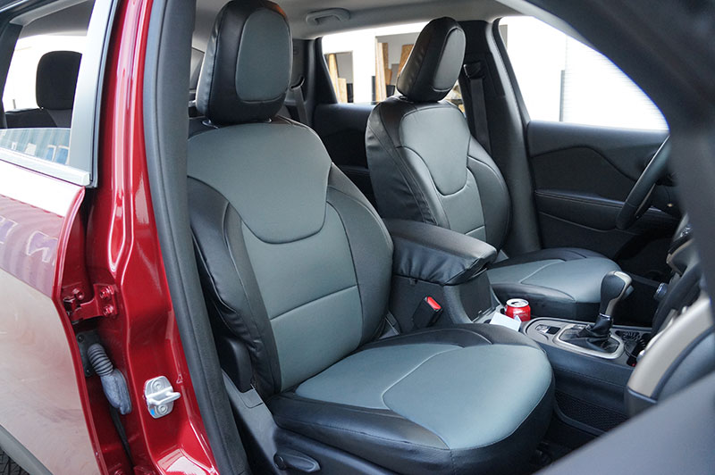 JEEP CHEROKEE 20142016 IGGEE S.LEATHER CUSTOM FIT SEAT COVER 13COLORS