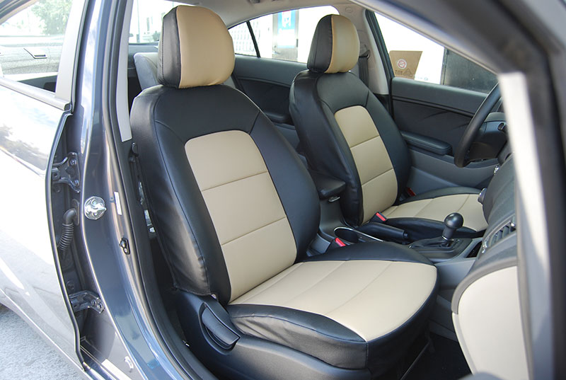 KIA FORTE 20132014 LEATHERLIKE CUSTOM FIT SEAT COVER eBay