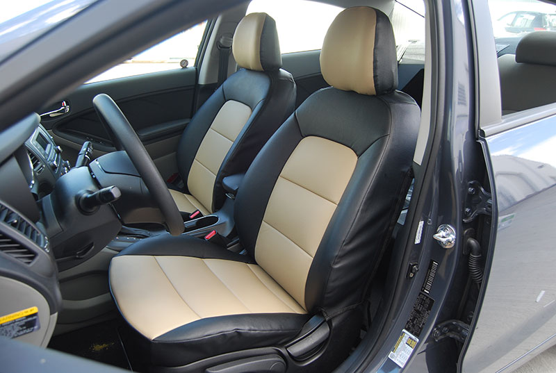 KIA FORTE 20102012 IGGEE S.LEATHER CUSTOM FIT SEAT COVER 13 COLORS