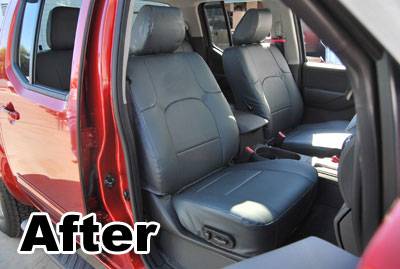 Nissan frontier leather seat covers #5