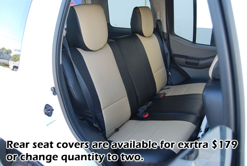IGGEE S.LEATHER CUSTOM FIT SEAT COVER FOR 20052017 NISSAN FRONTIER 13