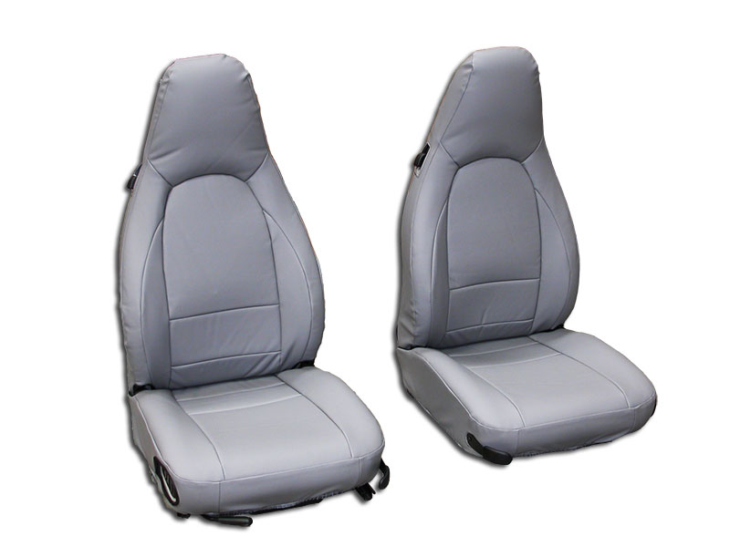 PORSCHE 911 928 944 968 GREY LEATHERLIKE CUSTOM MADE FRONT SEAT COVER eBay