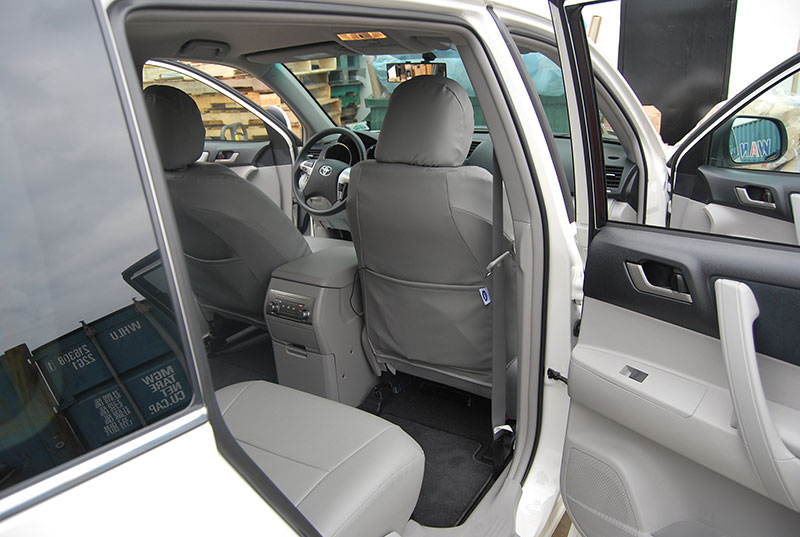 TOYOTA HIGHLANDER 2011 2013 LEATHER LIKE SEAT COVER EBay