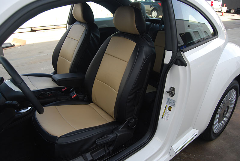 VOLKSWAGEN BEETLE 20122014 IGGEE S.LEATHER CUSTOM FIT SEAT COVER 13 COLORS