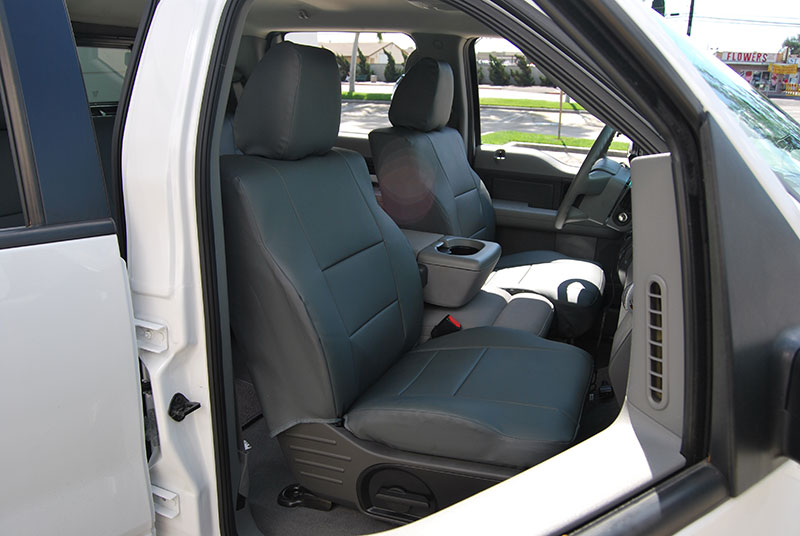 Custom leather seat covers ford f150 #2